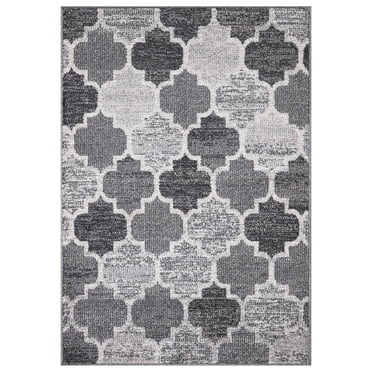 Mainstays Trellis Grey Accent Rug, 31.5" x 45"