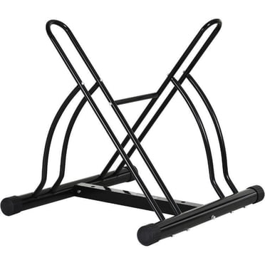 Soozier 2 support de plancher de vélo de support de garage de stationnement de vélo, stockage intérieur et extérieur