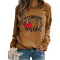 thumbnail image 1 of EQWLJWE Chandails de Maman de Baseball pour Femmes Raglan à Manches Longues Chandails à Enfiler Hauts Saison de Football T-shirt Graphique Décontracté Col Rond Blouse Chandails à Manches Longues pour Femmes Tendance Grande Taille Hauts d'Halloween, 1 of 5