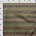 thumbnail image 2 of oneOone Cotton Poplin Fabric Leaves & Floral Block Printed Craft Fabric BTY 56 Inch Wide, 2 of 4
