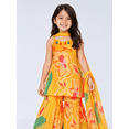 thumbnail image 3 of DWEEP SARA Ensemble de Sharara Jaune à Imprimé Floral Festif pour Filles – Style 4904, 6-7 Ans(26), 3 of 4