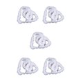 thumbnail image 1 of Wweixi 5x Joy To Home Office Or Shop Christmas Tree Feather Strip Collection Simple Fiber Christmas Decoration Feather Reusable white 5Set, 1 of 6