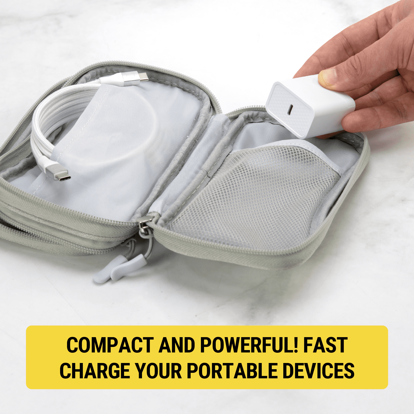 Scosche Adaptateur de fiche murale SHPDC20WT-2PRP Power Volt 20 W à recharge rapide USB-C, blanc, paquet de 2