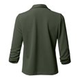 thumbnail image 3 of QIPOPIQ Blazer Léger pour Femmes à Manches Longues, Classique, Drapé, Ouvert à l'Avant (P-5TG) Liquidation, 3 of 6