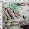 thumbnail image 3 of oneOone Polyester Spandex Brown Fabric Abstract-Abstract Wave Sewing Material Print Fabric By The Yard 56 Inch Wide, 3 of 4