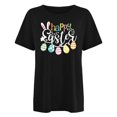 thumbnail image 4 of RKSTN Hauts pour Femmes Décontracté Été Ample Grande Taille Imprimé Graphique Lapin de Pâques Blouse Mode Col Rond Manches Courtes T-shirt, 4 of 4