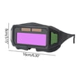 thumbnail image 3 of Lunettes de Soudage à Gradation Automatique / Lunettes de Protection à Énergie Solaire pour Soudeurs / Conception à Multiples Fenêtres / Ajustement Ergonomique / Lentilles PC / Comprend 1 Lunettes + 5 Feuilles Protectrices, 3 of 9