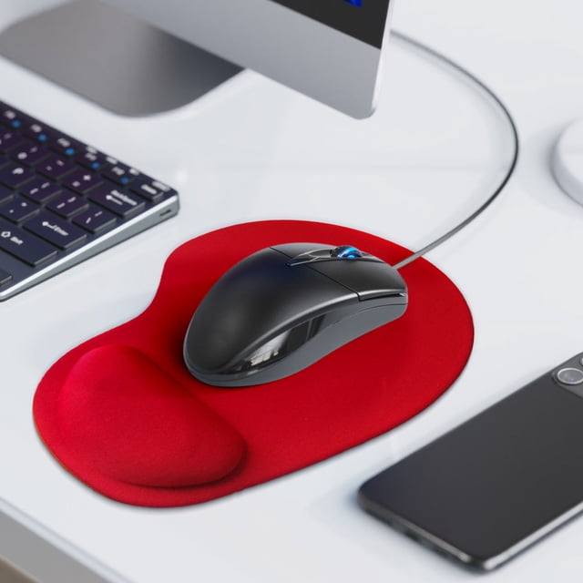 HWRETIE Gel Wrist Rest Mouse Pad Computer Gaming Mat Ergonomic Support Pad For PC Laptop Office Use
