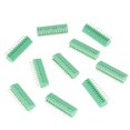 thumbnail image 3 of Pin Terminal Block Connector,10pcs/set 12 Pin 2.54mm Green Terminal Block Connector Screw Terminal Block Connector Sturdy Construction, 3 of 14