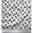 thumbnail image 1 of Soimoi Poly Georgette Fabric Floral & Paisley Print Fabric by the Yard 52 Inch Wide, 1 of 3