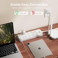 thumbnail image 4 of Smart Power Strip, Yozisital Surge Protector with 6 Smart Outlets and 4 USB Ports, 5FT Flat Plug Extension Cord for Home Office, 4 of 6