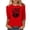 AA-Red, variant on QATAINLAV Womens 3/4 Length Sleeve Shirts Fashion Heart Print Crewneck Pullover Tops Casual Going Out Shirt Game Day Outfits 90% off Clearance Sale Green XXXXXL