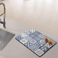 thumbnail image 3 of Drying Mat for Kitchen Counter,Kitchen Drying Mat Kitchen Drainage Mat No Wash Insulation Mat Slip Meal Mat Bowl and Drying Mat Bowls for Kitchen,Drying Mats for Countertop, 3 of 6