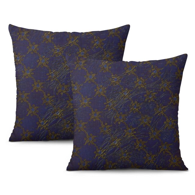 Set of 2 Linen Throw Pillow Covers | Geometric Stripe Design | 16x16 Inch | Perfect for Home Decoration and Outdoor Use | Ideal for Couch, Sofa or Bed