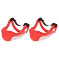 thumbnail image 4 of Protective Facial Shields, 2pcs Safety Elastic Belt Reusable Face Shield with Filter Cotton Pads Transparent, 4 of 7