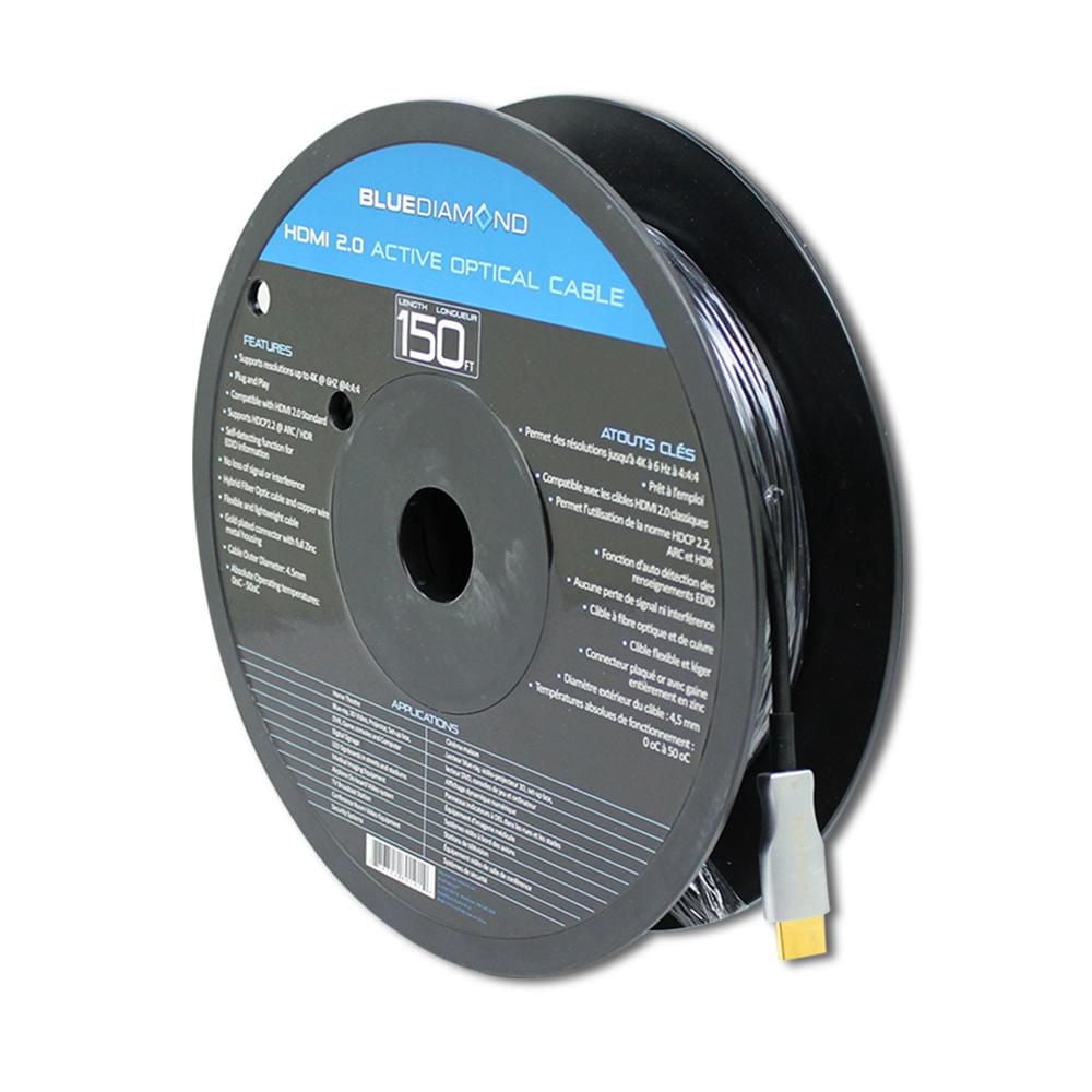 BlueDiamond Fibre Optique HDMI Premium, 150 pieds