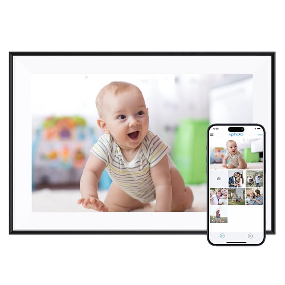 Dragon Touch 10.1'' WIFI Digital Picture Frame - 1280*800 HD IPS Touch Screen Digital Photo Frame Display Auto-Rotate Share Photos/Videos Instantly via Free App Best Gifts for Birthday Wedding Mom