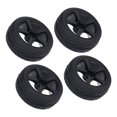 thumbnail image 2 of Plastic Wheel Rims And Rubber Tires, Strong Cushioning 1/10 Scale RC Car Wheels And Tires Improve Stability Flexible Driving  For Different Roads B Tire, 2 of 8