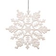 thumbnail image 1 of Vickerman Flocon de Neige Pailleté, 8 Pouces, Blanc, 1 of 2