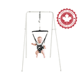 thumbnail image 2 of Jolly Jumper Classique avec Support Portable | ENTREPRISE FIÈREMENT CANADIENNE | Exerciseur pour Bébé Original avec Selle Safari | Intérieure et Extérieure | Se Plie à Plat pour le Rangement, 2 of 10