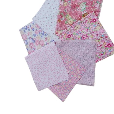Dalazy 7pcs/set Cotton Fabric For Sewing Quilting Patchwork Home Textile Pink Series Tilda Doll Body Cloth