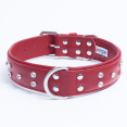 thumbnail image 1 of ATHENS Leather Dog Collar Multi- Row Rhinestones, 1 of 4