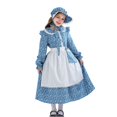thumbnail image 1 of Tranfacy Robes d'Automne pour Filles, Robe Décontractée à Manches Longues, Robe à Pois à Manches Longues Col à Volants Robe Trapèze pour Filles 5-14 Ans, 1 of 4