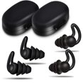 thumbnail image 1 of 2 Paires de Bouchons d'Oreilles Réducteurs de Bruit pour Dormir Confortables Réutilisables en Silicone Bouchons d'Oreilles Antibruit, 1 of 5