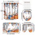 thumbnail image 4 of SIfdSeng Get it Fast Thanksgiving Pumpkin Shower Curtain Mat 4 Piece Set, 4 of 9