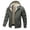 Green, variant on AnuYalue Men's Zip Up Sherpa Lined Hoodies Fall Winter Thick Fleece Jacket Outdoor Warm Hooded Coat Long Sleeve Drawstring Outerwear