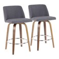 thumbnail image 1 of Tabouret de comptoir moderne milieu-du-siècle Toriano de LumiSource, 1 of 9