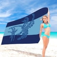 thumbnail image 4 of Matoen Microfiber Beach Towel Super Lightweight Colorful Bath Towel Sandproof Beach Blanket Multi-Purpose Towel for Travel Swimming Pool 27.5x55.1 Inch, 4 of 5