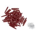 thumbnail image 1 of 50x Dart Shafts 2BA Darts Accessories with flight protectors Protection Rings 35mm Red, 1 of 9