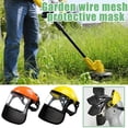 thumbnail image 4 of Strimming Face Adjustable Safety Helmet with Visor, Full Face Mesh Protective Mask for Brush Cutter Forestry Gardening Protection, 4 of 8