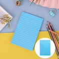 thumbnail image 2 of 1 Pads Lined Sticky Notes with Lines 4x6 inch, Self-Stick Notes Bright Color Sticky Notes, 50Sheets/Pad, Rectangular Stick Notes, Note Pads for Work, Schools Supplies Kit, Lake Blue, 2 of 9