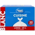 thumbnail image 3 of Great Value Tall Kitchen Garbage Bags, 45L , 30bags, 3 of 4