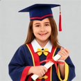 thumbnail image 2 of FYEGRE Graduation Gown And Cap Set For Boys Academic Formal Commencement Wear Robe Outfit Navy 9-10 Years, 2 of 6