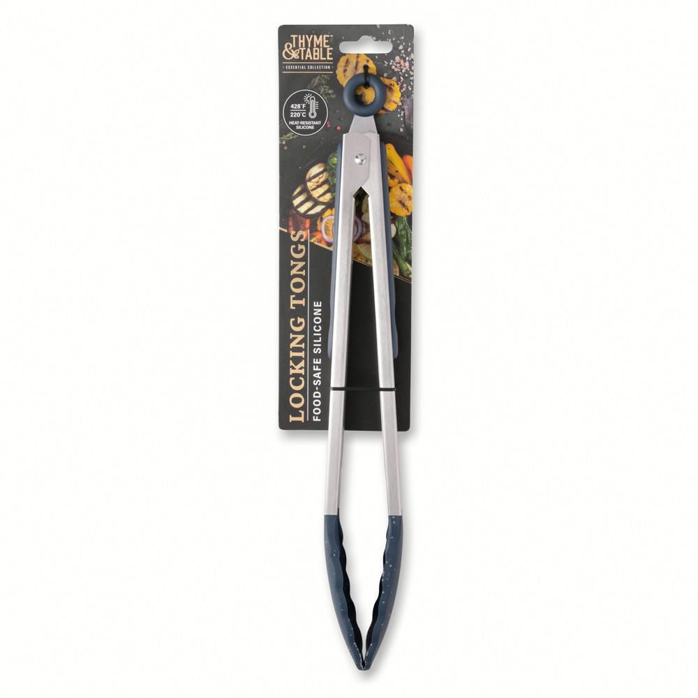 Thyme & Table Pince de verrouillage en silicone Bleu moucheté