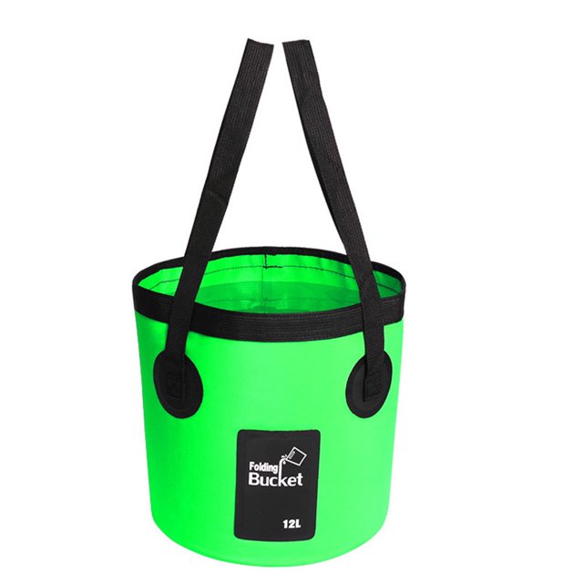 Water Bucket Folding PVC Carrier Wash Basin Traveling Camping Fishing Boating Reusable Organizer Container