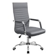 thumbnail image 1 of Homall Office PU Leather Chair with Lumbar Support and Armrest, Ergonomic Conference Chair, Gray, 1 of 7