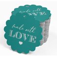 thumbnail image 4 of Inkdotpot 50 Pack Real Silver Foil Paper Tags Made With Love Text Favor Hang Tags, 4 of 6