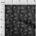 thumbnail image 2 of oneOone Velvet Gray Fabric Floral Craft Projects Decor Fabric Printed By The Yard 58 Inch Wide, 2 of 5