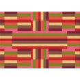 thumbnail image 1 of Ahgly Company Tapis d'Intérieur Rectangulaires Transitionnels Rouges Lavables à la Machine, 2 Pieds x 3 Pieds, 1 of 7