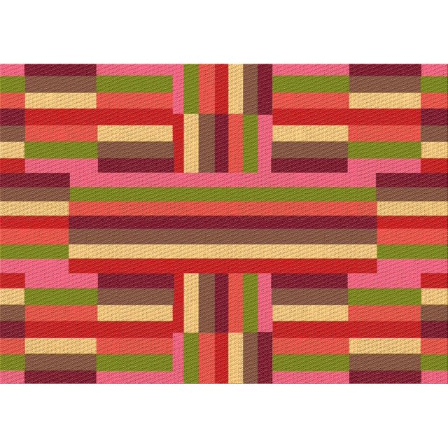 Ahgly Company Tapis d'Intérieur Rectangulaires Transitionnels Rouges Lavables à la Machine, 2 Pieds x 3 Pieds