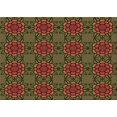 thumbnail image 1 of Ahgly Company Machine Washable Indoor Rectangle Transitional Hazel Green Area Rugs, 6' x 9', 1 of 7