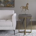 thumbnail image 2 of Uttermost Bertrand Table d'Appoint en Bois MDF et Faux Shagreen Gris, 2 of 5