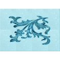 thumbnail image 1 of Ahgly Company Machine Washable Indoor Rectangle Transitional Electric Blue Area Rugs, 5' x 8', 1 of 7
