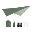 thumbnail image 2 of S SERENABLE Waterproof Ripstop Tent Tarp 290cm Camping Windproof Shelter Anti Protection Tarpaulin 5 Ropes Carrying Bag Green, 2 of 9