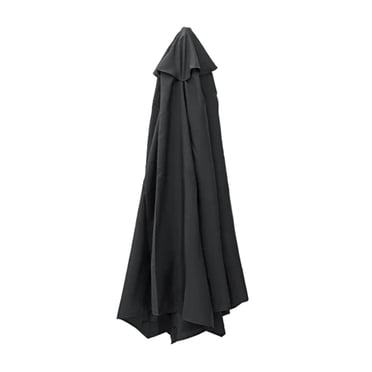 Parasol en Tissu Imperméable, Surface de Parasol de Jardin Solide, Couvre 3 Mètres, 8 Baleines, Noir