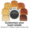 thumbnail image 4 of Proctor Silex 4 Slice Toaster with Extra Wide Slots for Bagels, Cool-Touch Walls, Shade Selector With 7 Browning Levels, Toast Boost, Auto Shut-off and Cancel Button, Bl, 4 of 9